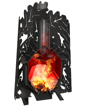 Дровяная печь Grilld Dubravo 180 Window