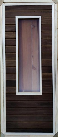 Дверь деревянная со стеклом 1900х700 термо
