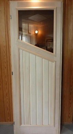 Дверь деревянная 1900х700 1 стекло