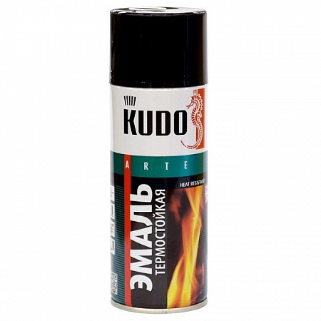 Эмаль термостойкая KUDO черная