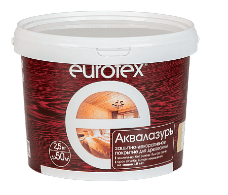 Аквалазурь EUROTEX сосна 2,5кг