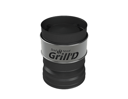 Grill'D Оголовок-дефлектор К, AISI 430 0.5мм/ЖС 0,5мм (Ø115/250)