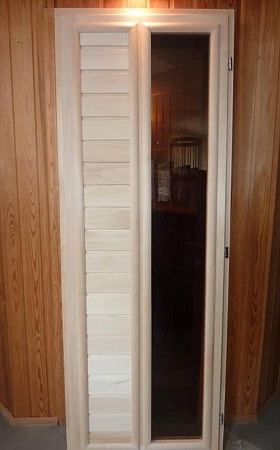 Дверь деревянная 1900х700 Длинное стекло