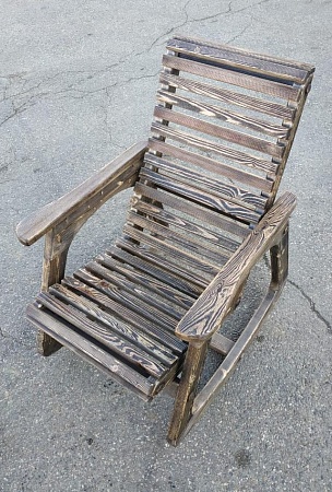 Кресло качалка сосна брашированная 
