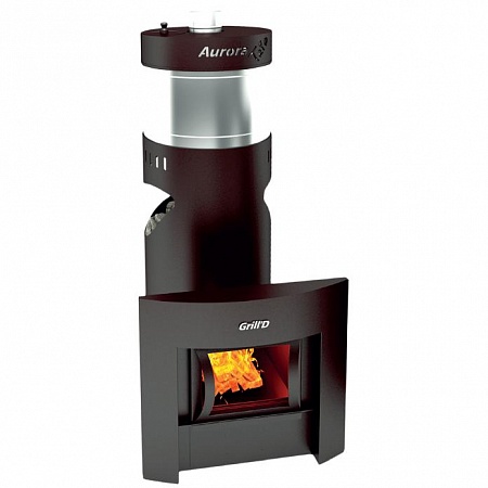 Дровяная печь Grilld Aurora 160A TRIO Window